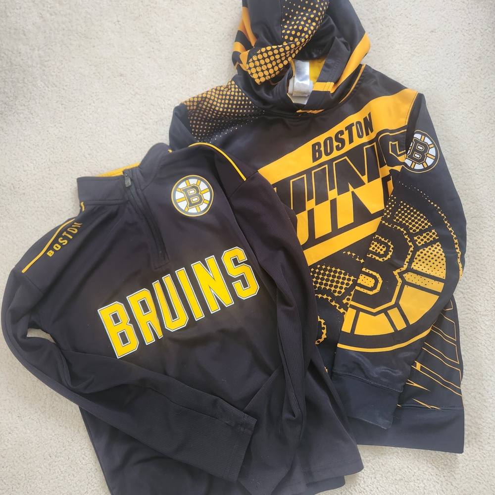 Boston Bruins Black & Gold Hooded Pullover + 1/4 Zip